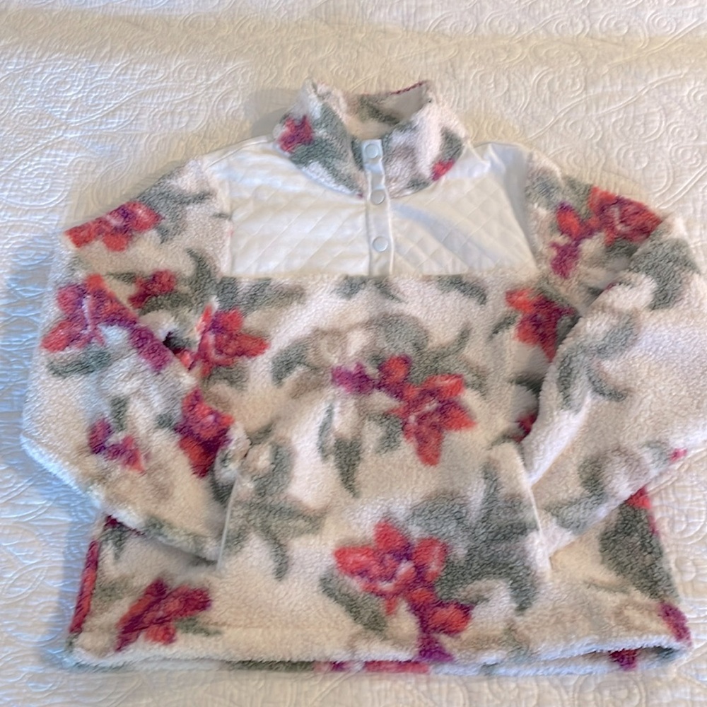 Tommy Bahama Beachway Blooms 1/4 Snap Sherpa Pullover